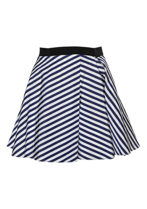 Balenciaga Pre-Owned striped mini skirt - Navy