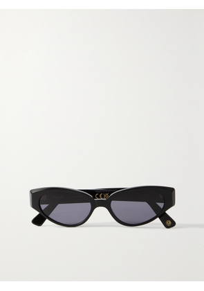 KIMEZE - Gabriel Cat-eye Acetate Sunglasses - Black - One size