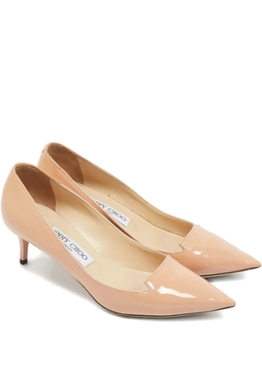 Jimmy Choo Pre-Owned 50mm patent-finish pumps - Neutrals