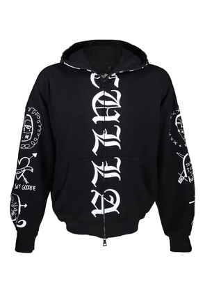 Haculla zip-up graphic hoodie - Black