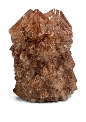 Mineral Series small crystal vase (22cm x 12cm) - Brown