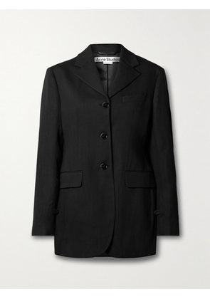 Acne Studios - Wool-blend Crepe Blazer - Black - EU 32,EU 34,EU 36,EU 38,EU 40,EU 42
