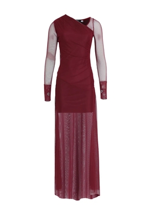 Amir Slama x Astrid asymmetric-neck maxi dress - Red