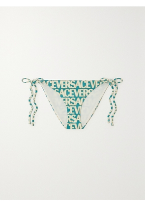 Versace - Printed Bikini Briefs - Green - 1,2,3,4,5