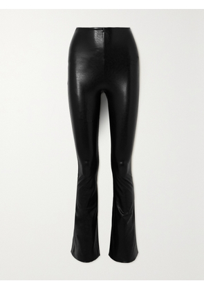 Commando - Faux Stretch-leather Flared Pants - Black - x small,small,medium,large,x large
