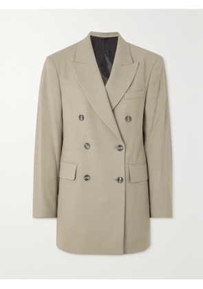 Acne Studios - Double-breasted Herringbone-jacquard Blazer - Gray - EU 32,EU 34,EU 36,EU 38,EU 40,EU 42