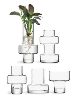 LSA International Metropole vases (set of 5) - White
