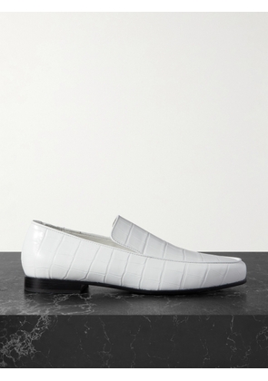 TOTEME - + Net Sustain The Croco Oval Croc-effect Leather Loafers - White - IT35,IT36,IT37,IT38,IT39,IT40,IT41,IT42