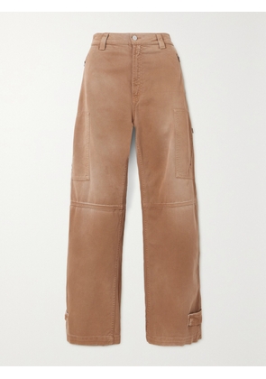 FORTELA - Junia High-rise Wide-leg Cargo Jeans - Brown - 24,25,26,27,28,29,30,31