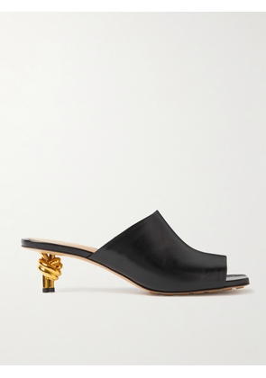 Bottega Veneta - Knot Leather Mules - Black - EU 34,EU 34.5,EU 35,EU 35.5,EU 36,EU 36.5,EU 37,EU 37.5,EU 38,EU 38.5,EU 39,EU 39.5,EU 40,EU 40.5,EU 41,EU 41.5,EU 42