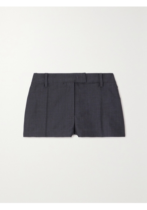 Valentino Garavani - Mohair And Wool-blend Shorts - Gray - IT36,IT38,IT40,IT42,IT44,IT46
