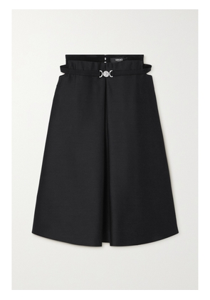 Versace - Belted Strapless Wool And Silk-blend Mini Dress - Black - IT36,IT38,IT40,IT42,IT44,IT46