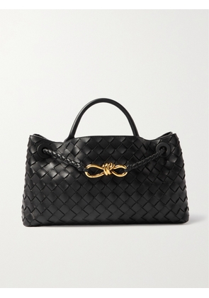 Bottega Veneta - East/west Andiamo Small Intrecciato Leather Tote - Black - One size