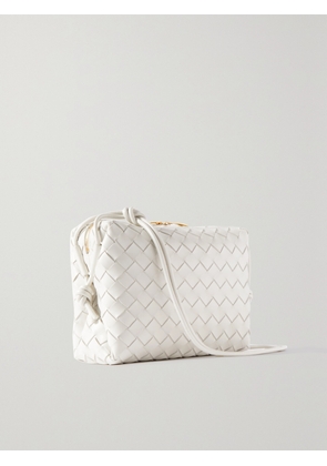Bottega Veneta - Small Drop Loop Intrecciato Leather Shoulder Bag - White - One size
