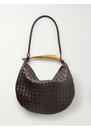 Bottega Veneta - Sardine Medium Intrecciato Leather Shoulder Bag - Brown - One size
