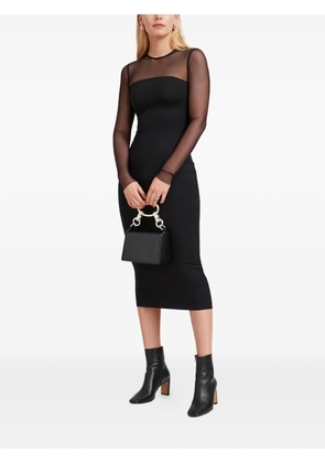 Marcella Maite long-sleeved midi dress - Black