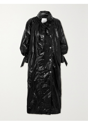MARANT ÉTOILE - Devina Oversized Crinkled-glossed Shell Coat - Black - FR 34,FR 36,FR 38,FR 40,FR 42
