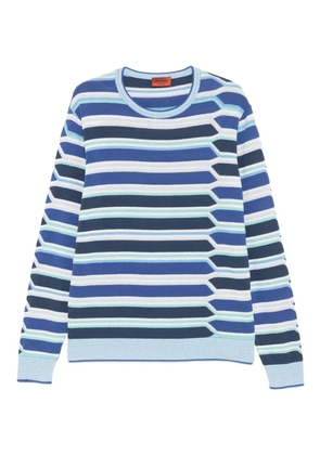 Missoni Pre-Owned 2000s striped knit sweater - Blue