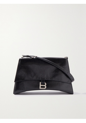 Balenciaga - Crush Medium Crinkled-leather Shoulder Bag - Black - One size