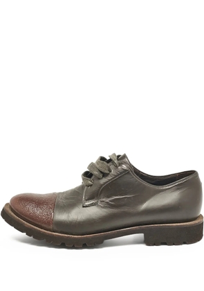 Brunello Cucinelli leather Oxford shoes - Brown