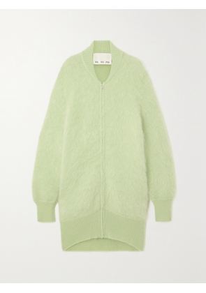 SASUPHI - + Net Sustain Oversized Mohair-blend Cardigan - Green - IT38,IT40,IT42,IT44