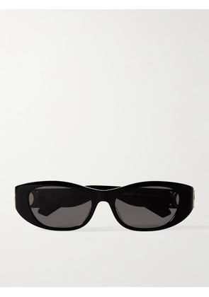 DIOR Eyewear - 30montaigne S9u Oval-frame Acetate Sunglasses - Black - One size