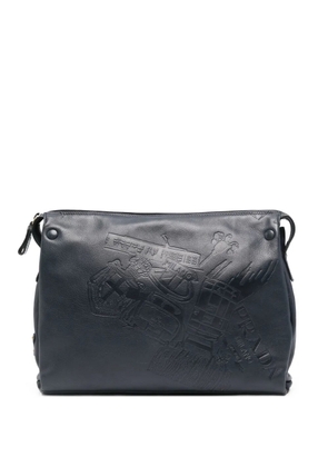 Prada Pre-Owned 1990s triangle-logo clutch bag - Blue