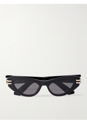 DIOR Eyewear - Cdior B1u Cat-eye Acetate And Gold-tone Sunglasses - Black - One size