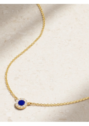 Diane Kordas - Evil Eye 18-karat Gold, Lapis Lazuli And Diamond Necklace - Blue - One size
