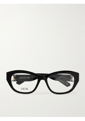 DIOR Eyewear - 30montaigne0 B1i Oval-frame Acetate Optical Glasses - Black - One size