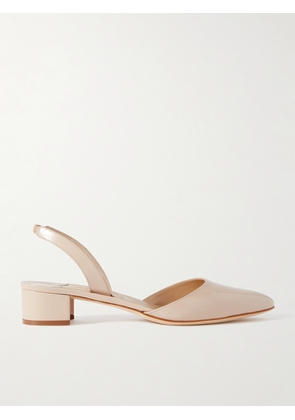 Manolo Blahnik - Aspro 30 Patent-leather Pumps - Cream - IT34,IT35,IT35.5,IT36,IT36.5,IT37,IT37.5,IT38,IT38.5,IT39,IT39.5,IT40,IT40.5,IT41,IT41.5,IT42,IT43