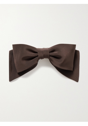 Sophie Buhai - + Net Sustain Crepe De Chine Hair Clip - Brown - One size