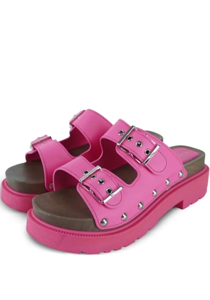 Christian Dior Pre-Owned leather platform sandals - Pink