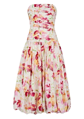 Nicholas Despina strapless midi dress - Pink