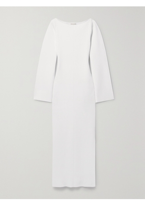 KHAITE - Alta Ribbed-knit Maxi Dress - White - x small,small,medium,large