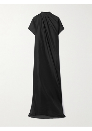 KHAITE - Essie Gathered Silk-organza Gown - Black - US0,US2,US4,US6,US8,US10