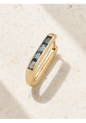 FoundRae - Fob 18-karat Gold Topaz Single Hoop Earring - Blue - One size