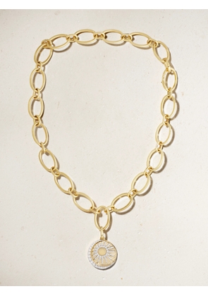 FoundRae - Balance Oval Infinity 18-karat Gold Diamond Necklace - One size