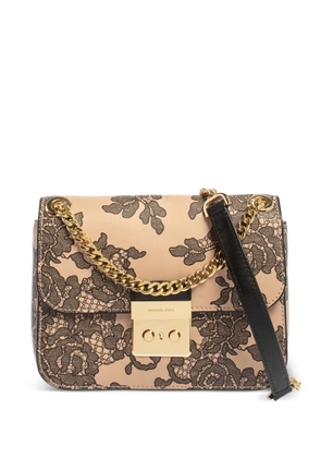 Michael Kors Vintage Sloan lace-printed crossbody bag - Neutrals