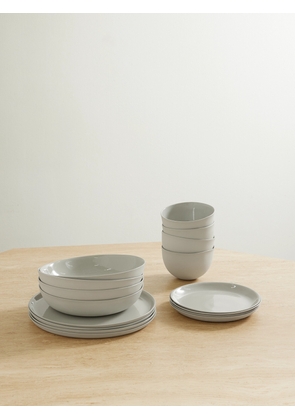 Mud Australia - + Net Sustain Classic 16-piece Porcelain Dinner Set - Gray - One size