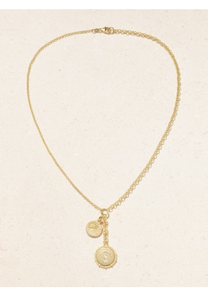 FoundRae - Pause + Balance Medium Mixed Belcher Story 18-karat Gold Diamond Necklace - One size