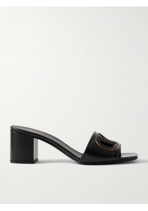 Valentino Garavani - Vlogo 60 Cutout Leather Mules - Black - IT35,IT35.5,IT36,IT36.5,IT37,IT37.5,IT38,IT38.5,IT39,IT39.5,IT40,IT40.5,IT41,IT41.5,IT42