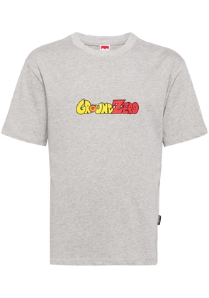 Ground Zero logo-print cotton T-shirt - Grey