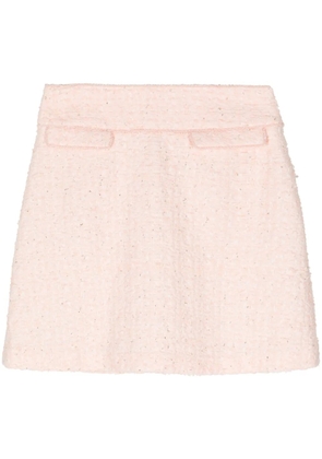 SHIATZY CHEN tweed A-line miniskirt - Pink