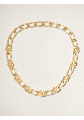 FoundRae - Pierced Curb 18-karat Gold Necklace - One size