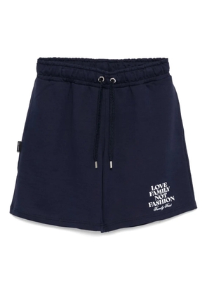 Family First logo-printed shorts - DARK BLUE