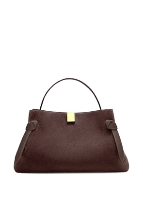 Yuzefi Gyoza suede tote bag - Brown