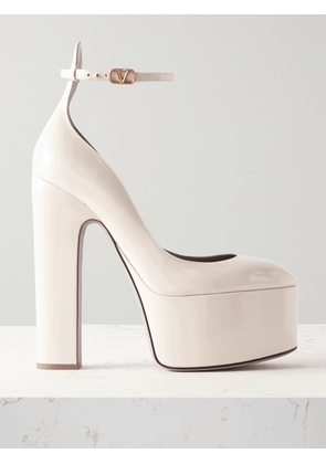 Valentino Garavani - Valentino Garavani Tan-go 155 Patent-leather Platform Pumps - Ivory - IT35,IT36,IT36.5,IT37,IT37.5,IT38,IT38.5,IT39,IT39.5,IT40,IT40.5,IT41,IT41.5,IT42