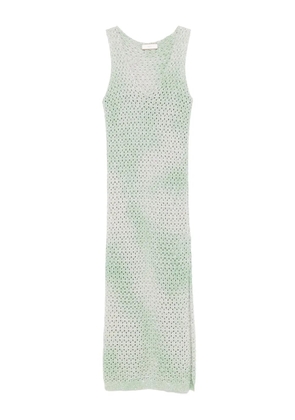 Akep crochet-knit dress - Green