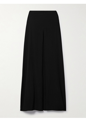 FFORME - Lotta Pleated Silk Crepe De Chine Maxi Skirt - Black - x small,small,medium,large,x large